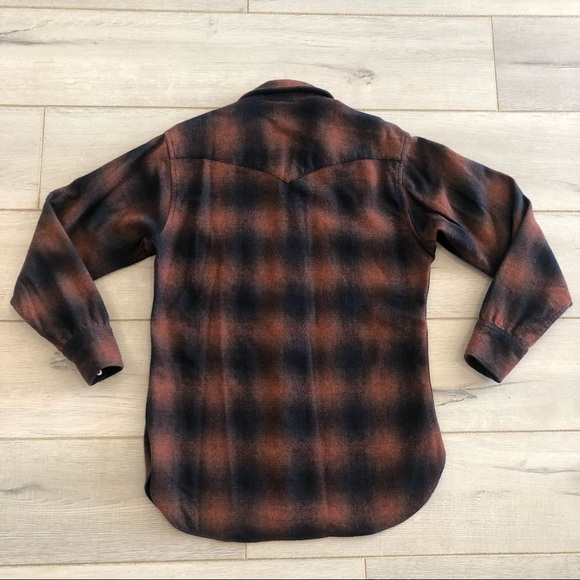 Pendleton 100% Virgin Wool Vintage Button-Up Long Sleeve Shirt - Picture 2 of 7